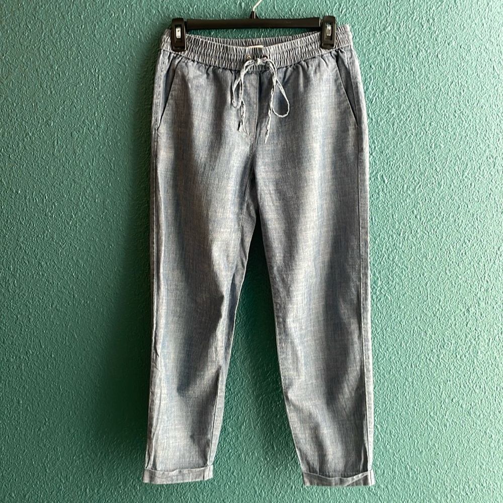 J. Crew Light Blue Elastic Waist Pants
